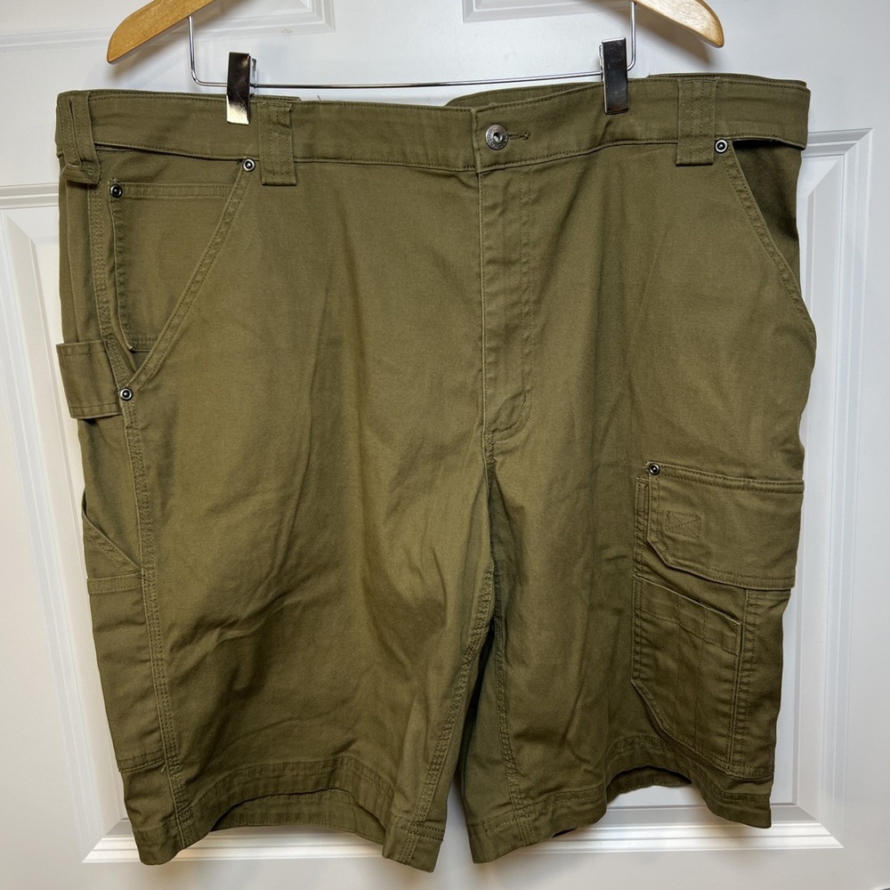 Duluth Coolmax Flex Fire Hose Cargo Shorts Men's 46 Relaxed Olive 11" Inseam